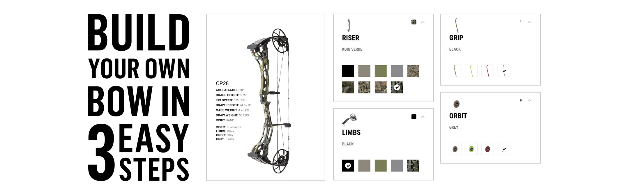 Custom bow colors