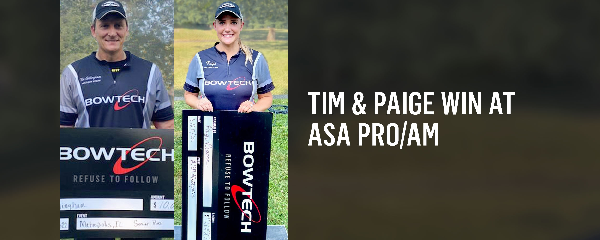 Tim and Paige win at ASA Pro-Am