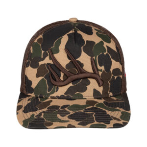Duck Camo 3D Antler Hat (front)