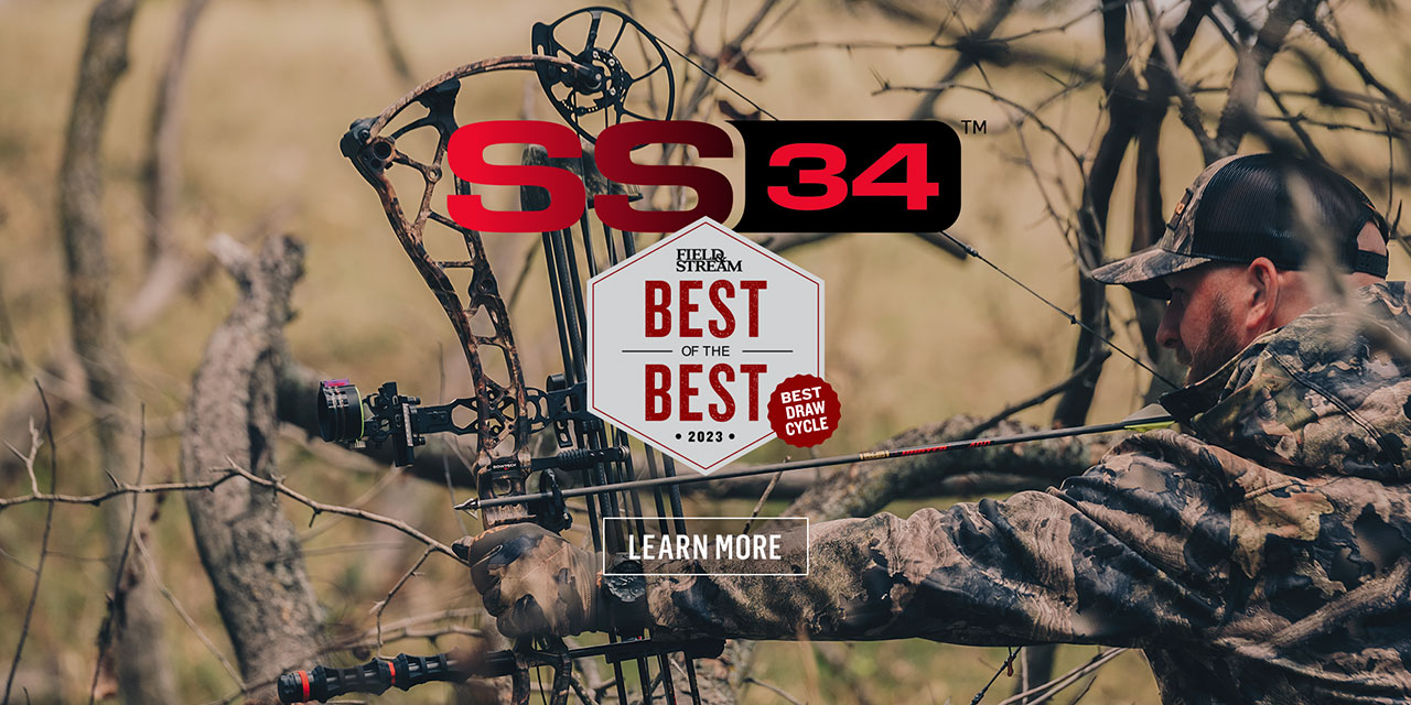 SS34 Hunting Bow - Winner Best Draw Cycle Field & Stream Best Compound Bows 2023