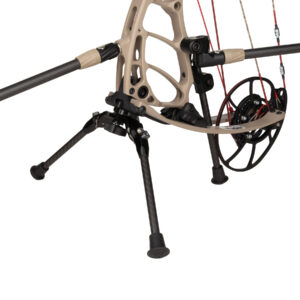 Bowtech Bow Stand mounted on bow